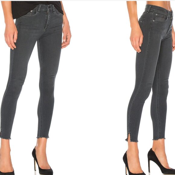 Rag & Bone 10 Inch Capri in Black Flamingo Size 26 - Picture 2 of 6